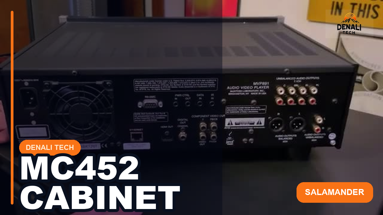 McIntosh MC452 installed in a Salamander cabinet